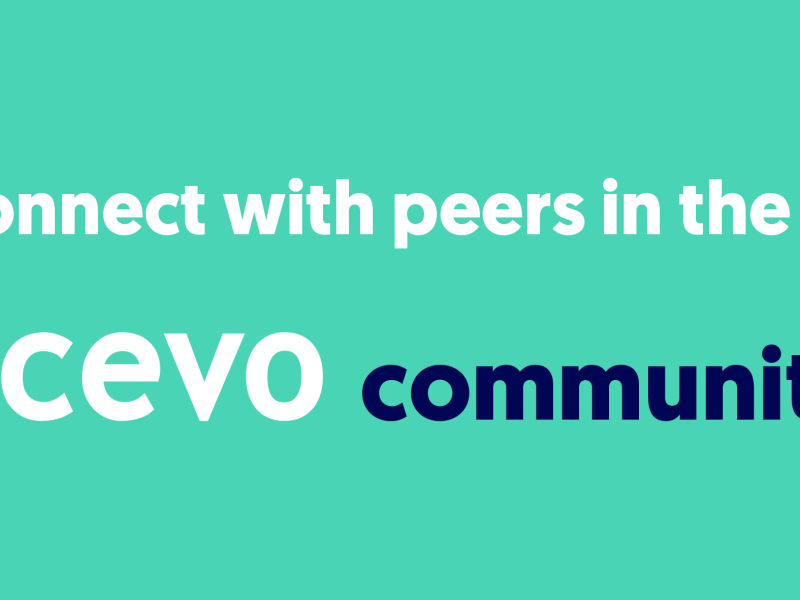 Connect with peers in the ACEVO Community