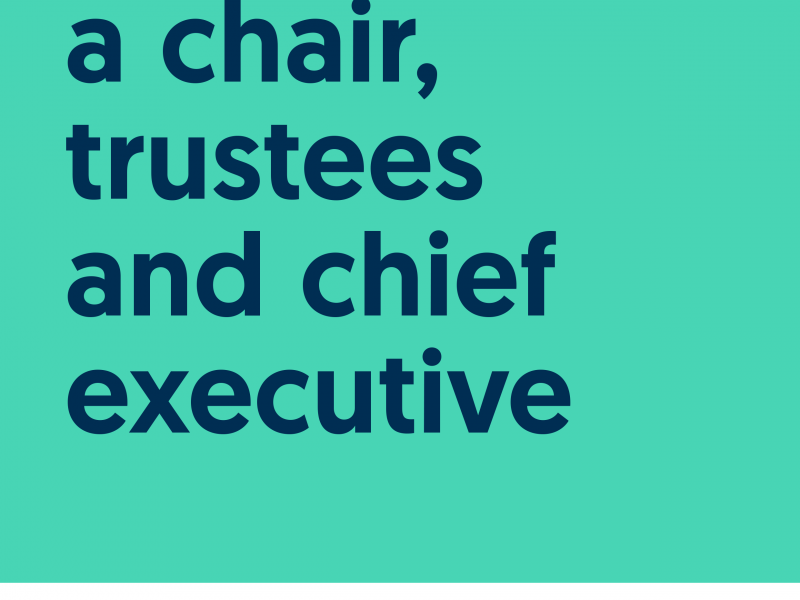 Essential guide - Recruiting a chair, trustees and chief executive. Logos of ACEVO and Green Park.