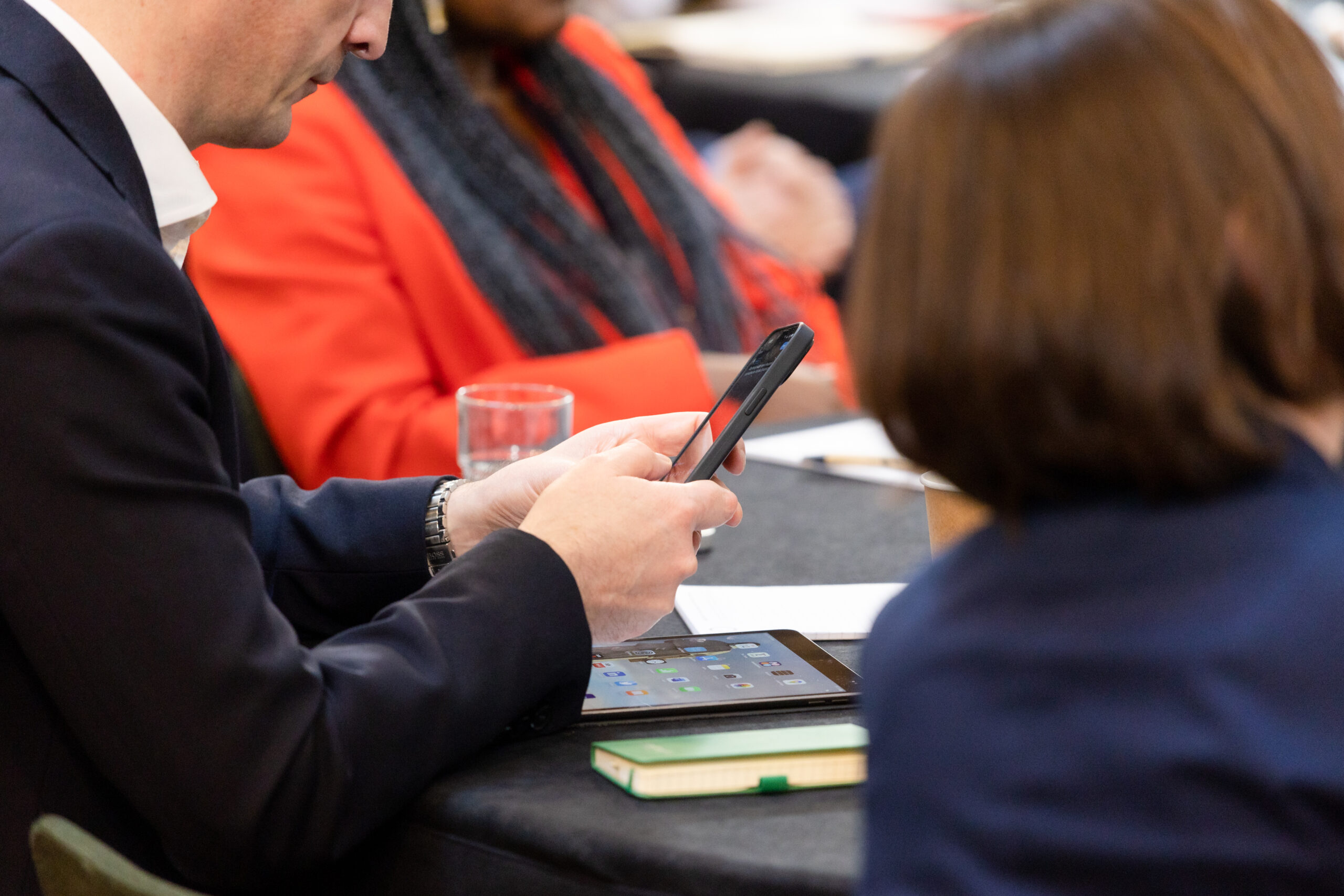 person looking at a smartphone