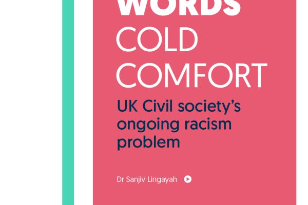 Cover of the report named Warm words, cold comfort